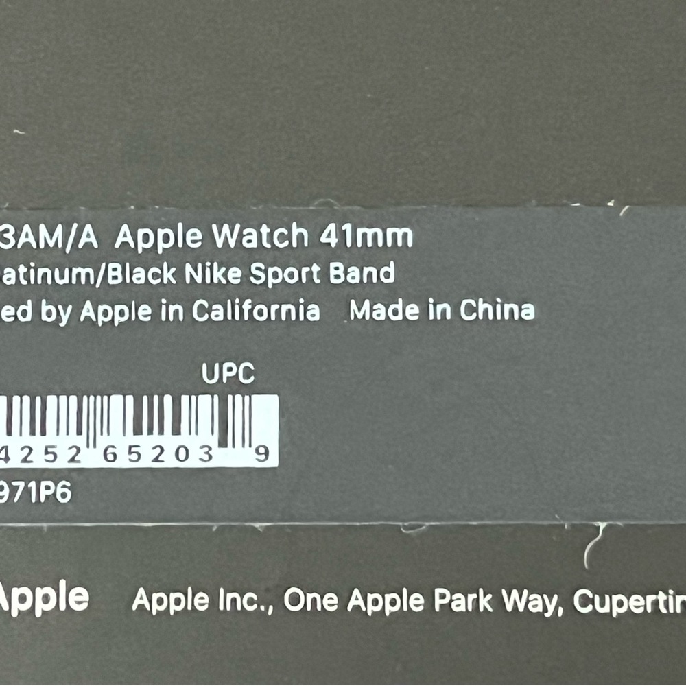 Nike Sport Band in Pure Platinum and Black - Picture 2 of 5